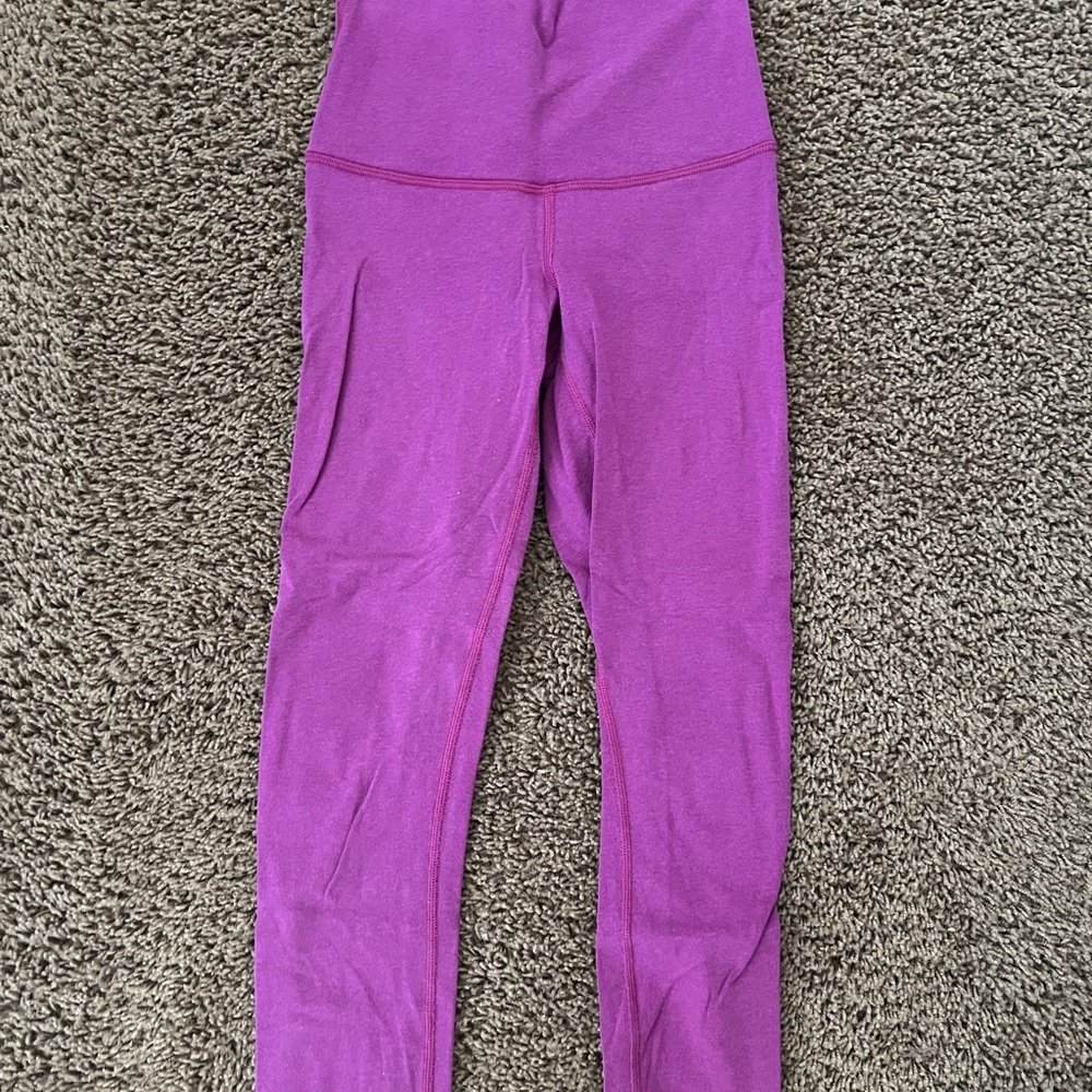 LULULEMON Women's Wunder Under Roll Down High-Rise Cotton Pants Leggings